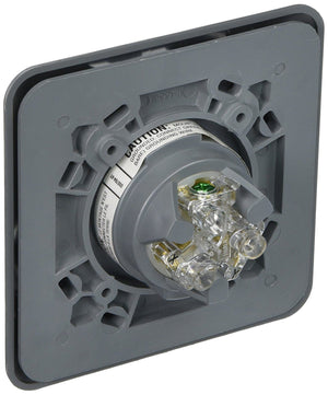 Hubbell HBL2320SR2 Locking Receptacle 2 Gang Surface Mount L6-20R Gray Hardware > Power & Electrical Supplies Hubbell 