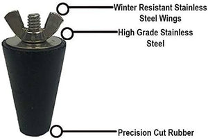 Rubber plug for Skimmer or Return Lines - Expands 1-2 Inchs for PVC Leak Detection and Troubleshooting Home & Garden > Pool & Spa Pooltone 